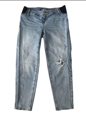 Isabel Maternity By Ingrid & Isabel Light Wash Jeans 6 80s Slim Under Belly